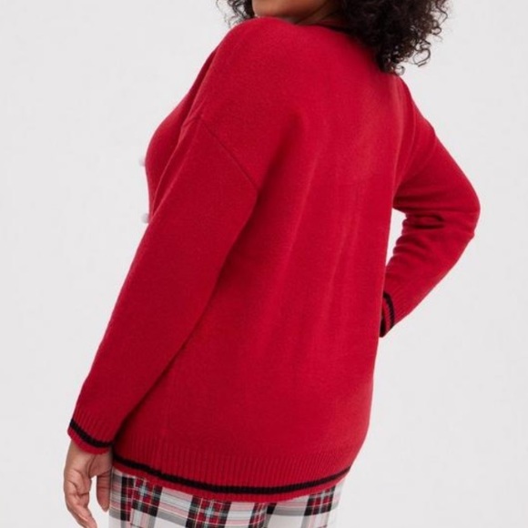 TORRID Snow Kitty Pullover Crew Neck Sweater Size 1x NWT - Picture 2 of 3